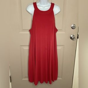 Torrid sz 3 Red Halter dress keyhole back w/ pockets